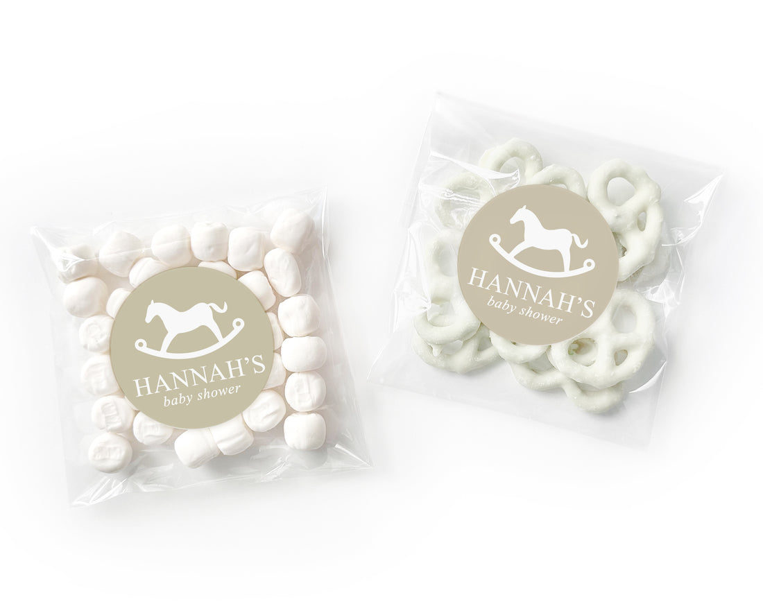 Favor Bags –  Rocking Horse –  Beige