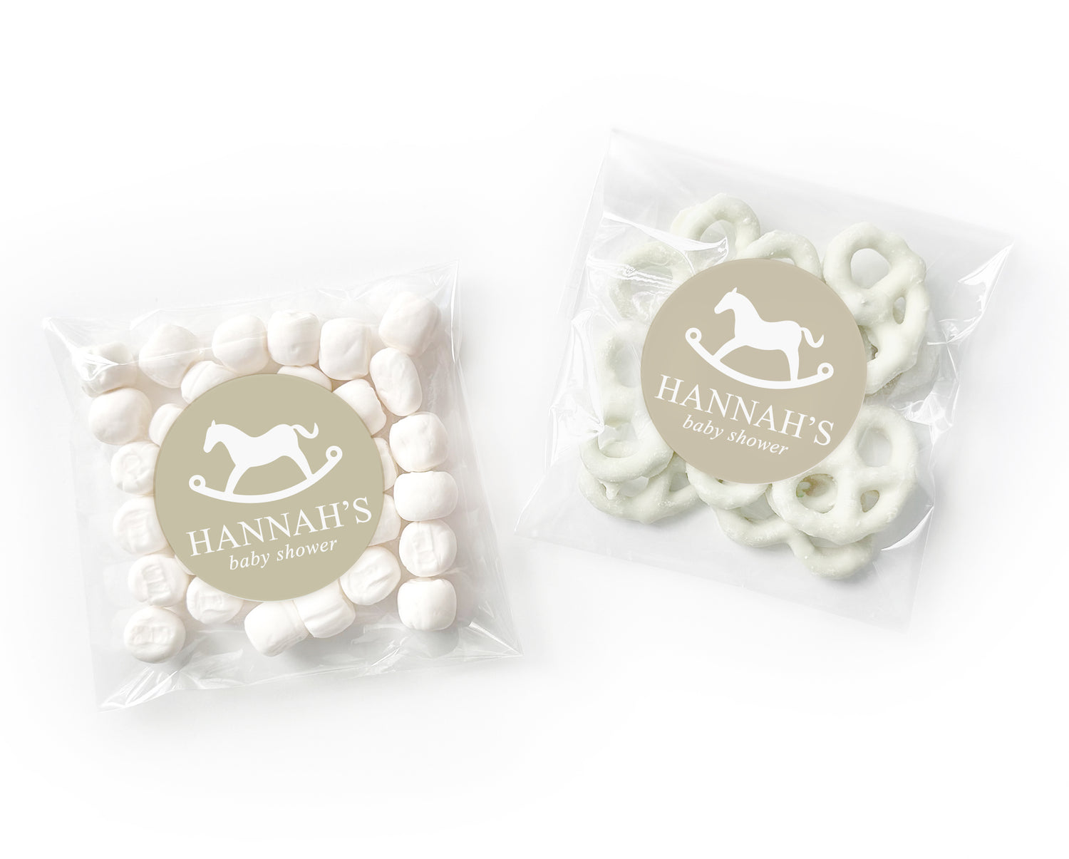 Favor Bags –  Rocking Horse –  Beige