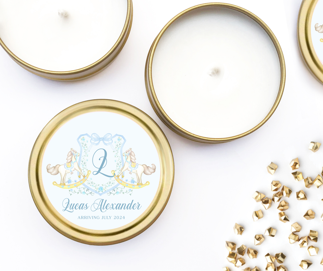 Candles – Baby Crest Blue