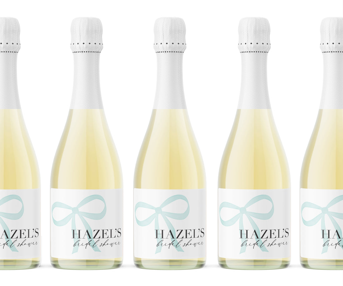 Champagne Labels – Bridal Bow