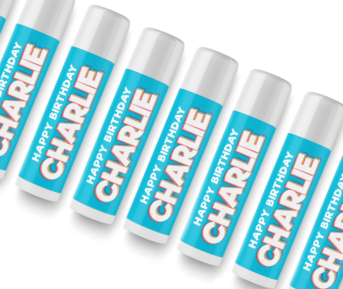 Lip Balm – Birthday Name Blue