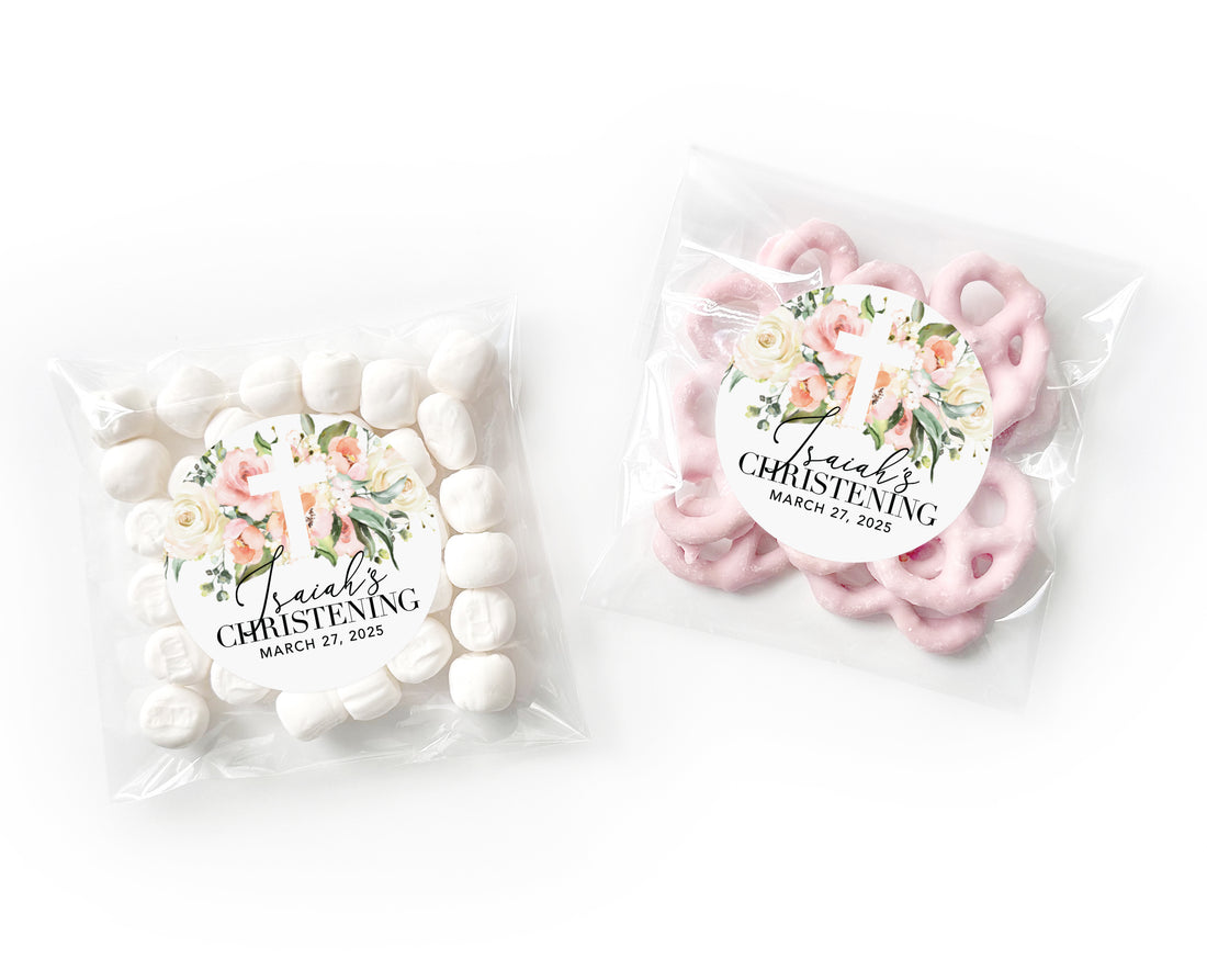 Favor Bags – Baptism Garden Bouquet