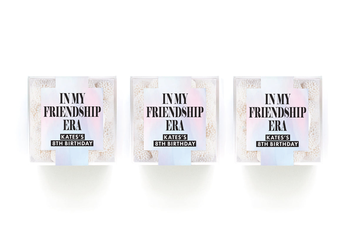 Clear Cube Gift Boxes – Friendship Era Design – Modern Favors