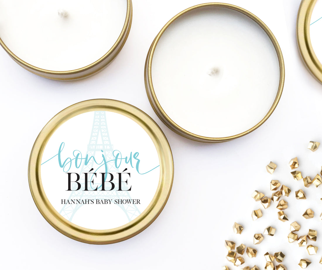 Candles – Eiffel Tower – Bonjour Blue