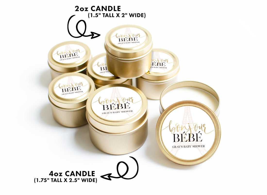 Candles – Eiffel Tower – Bonjour Blue