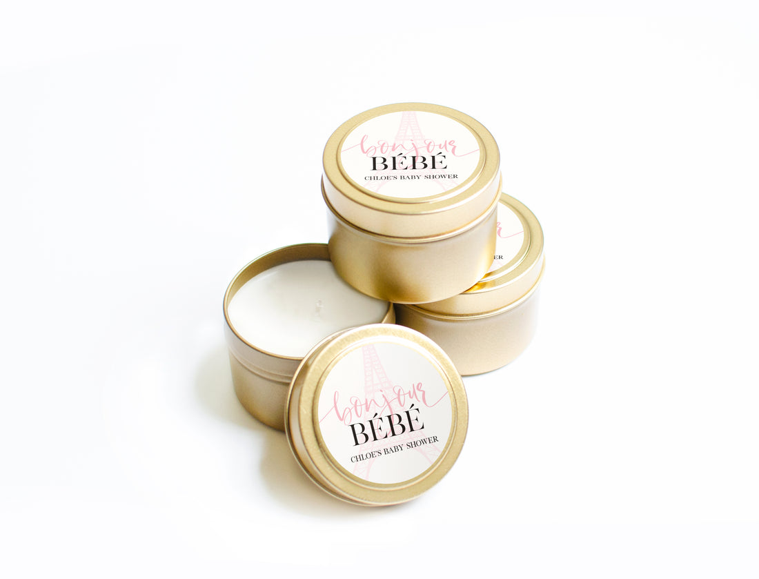 Candles – Eiffel Tower – Bonjour Pink