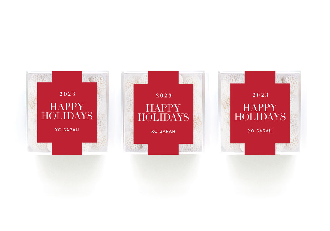 Clear Cubes – Holiday Red