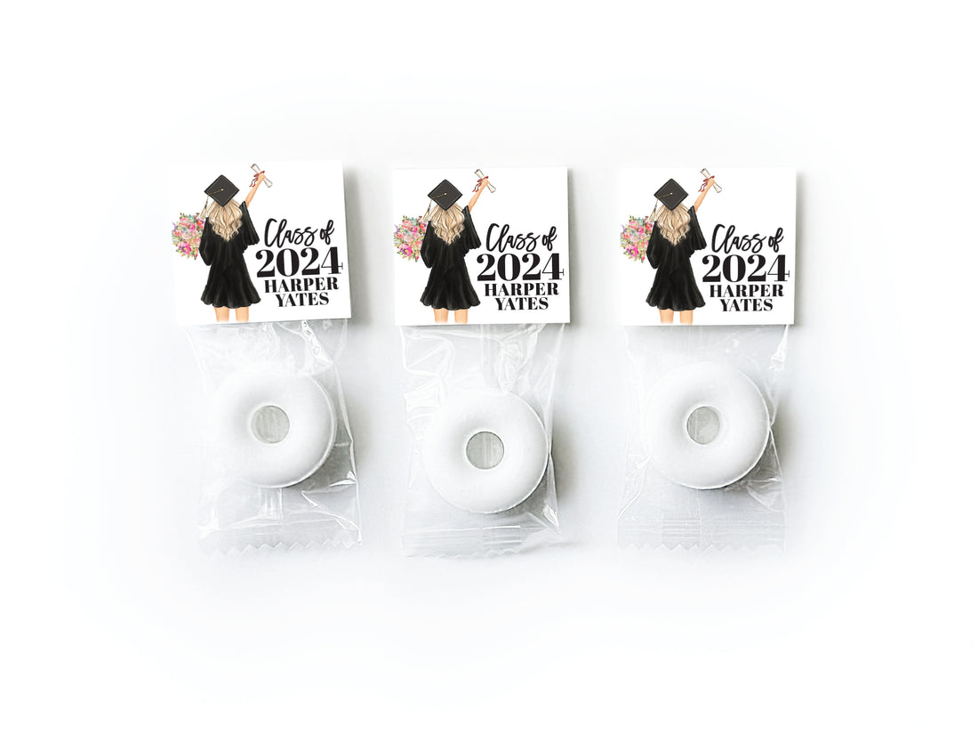 Lifesaver Labels – Graduation Girl