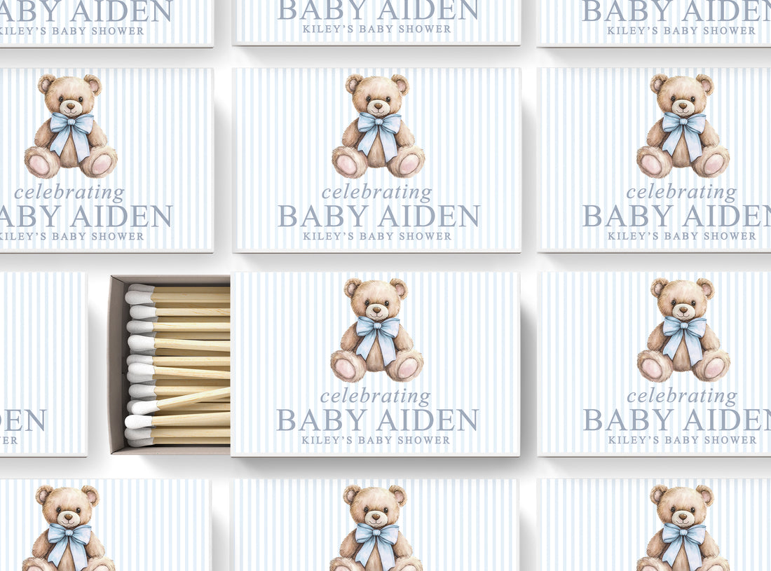 Matches – Elegant Bear – Blue Stripe