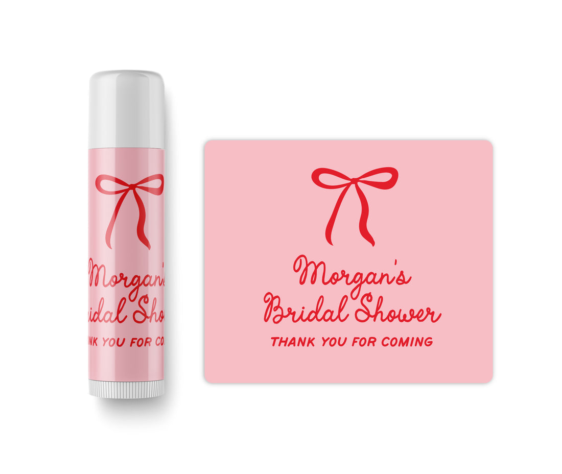 Lip Balm – Bow – Pink + Red