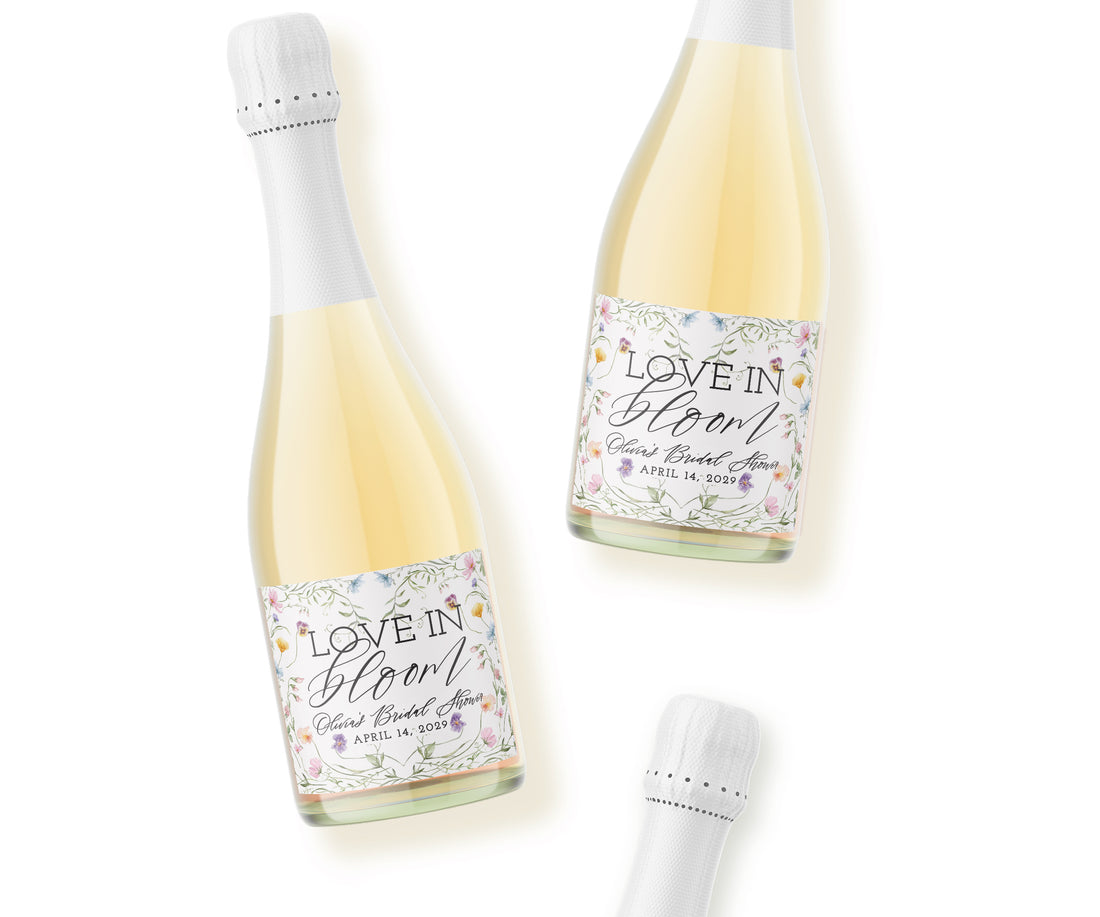 Champagne Labels – Love In Bloom
