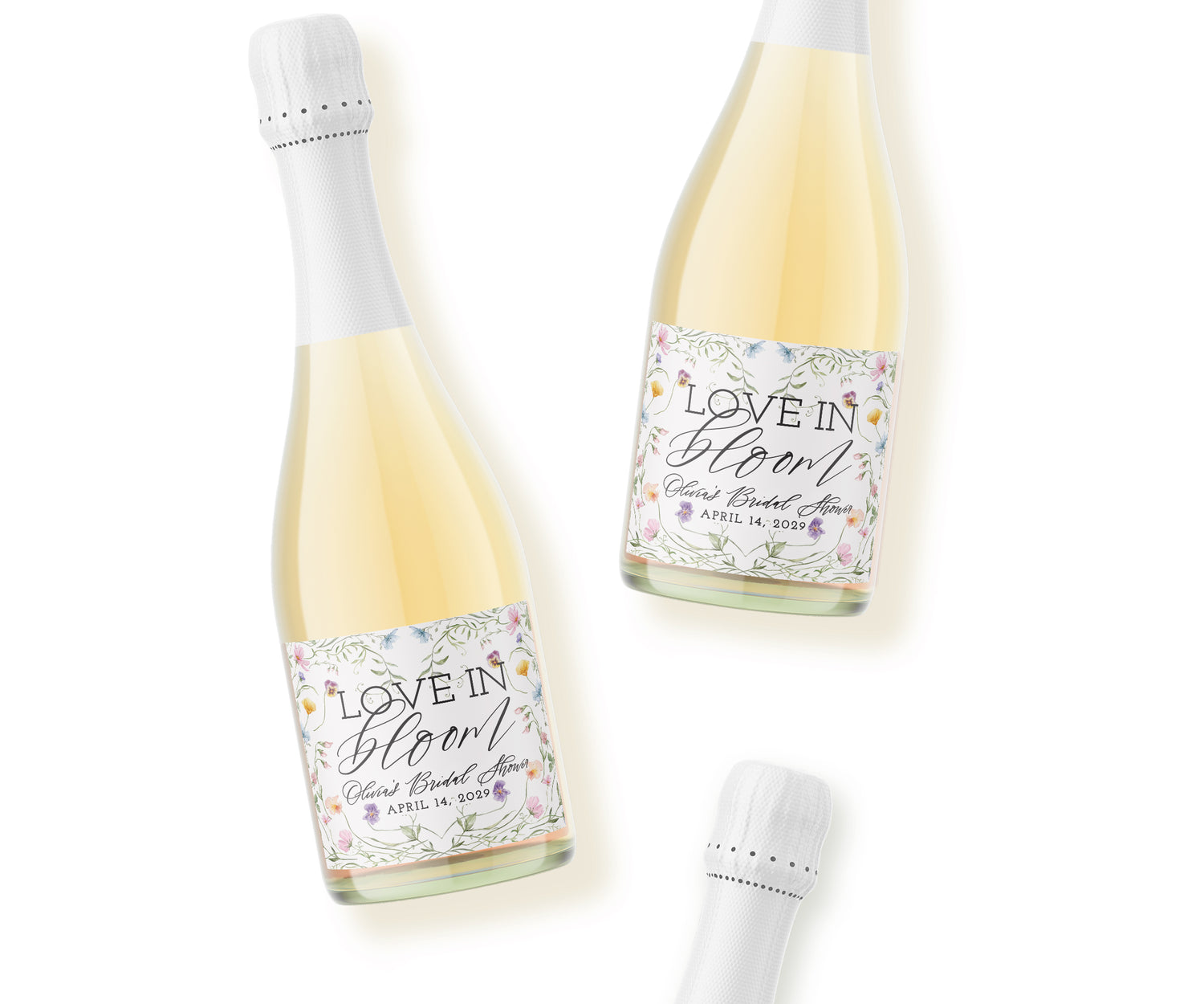 Champagne Labels – Love In Bloom
