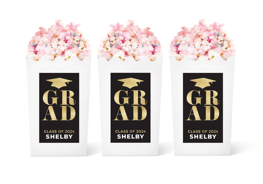 Popcorn Box – Graduation Modern