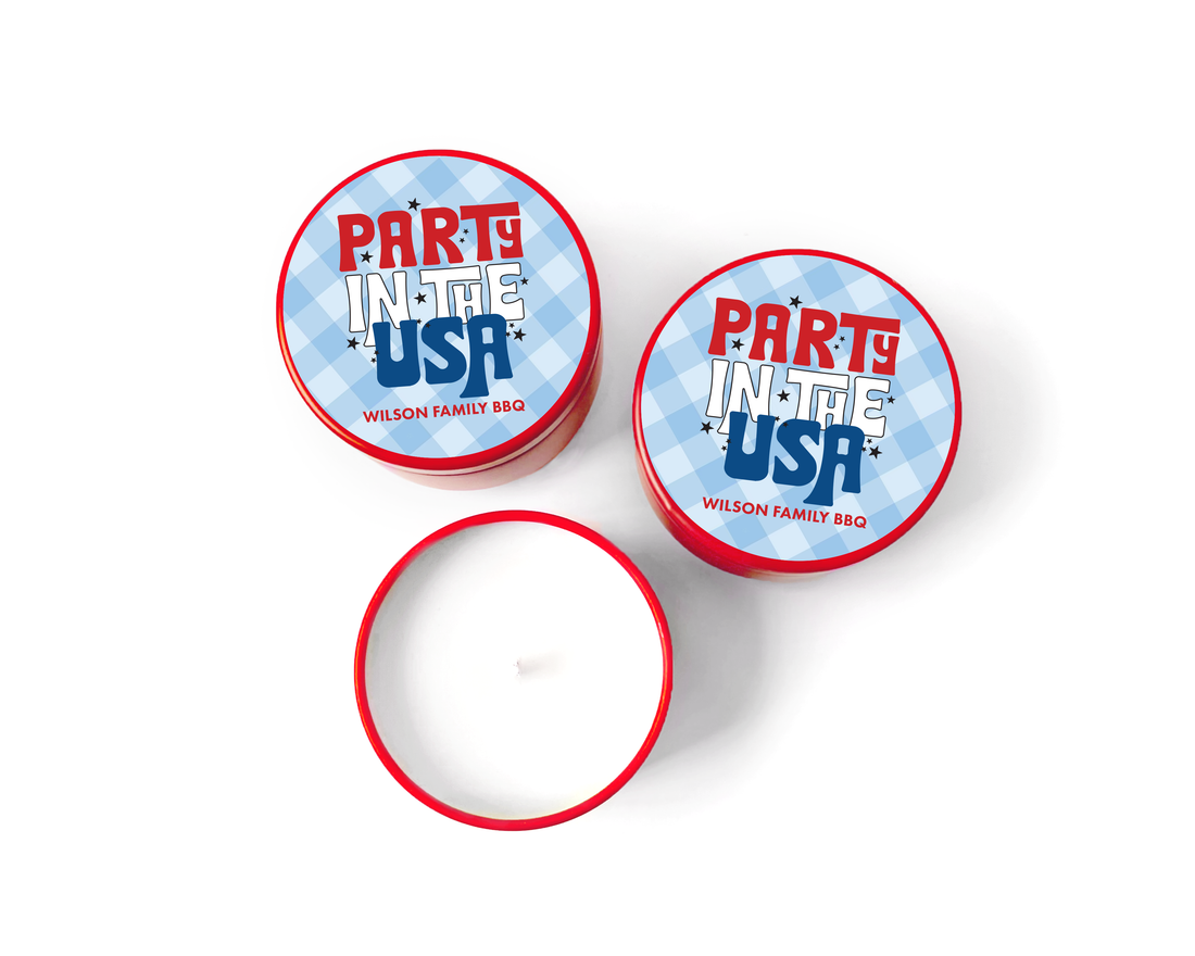 Candles – Party Plaid