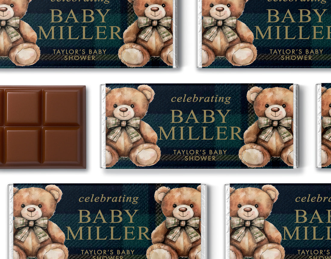 Chocolate Bars – Elegant Bear - Plaid
