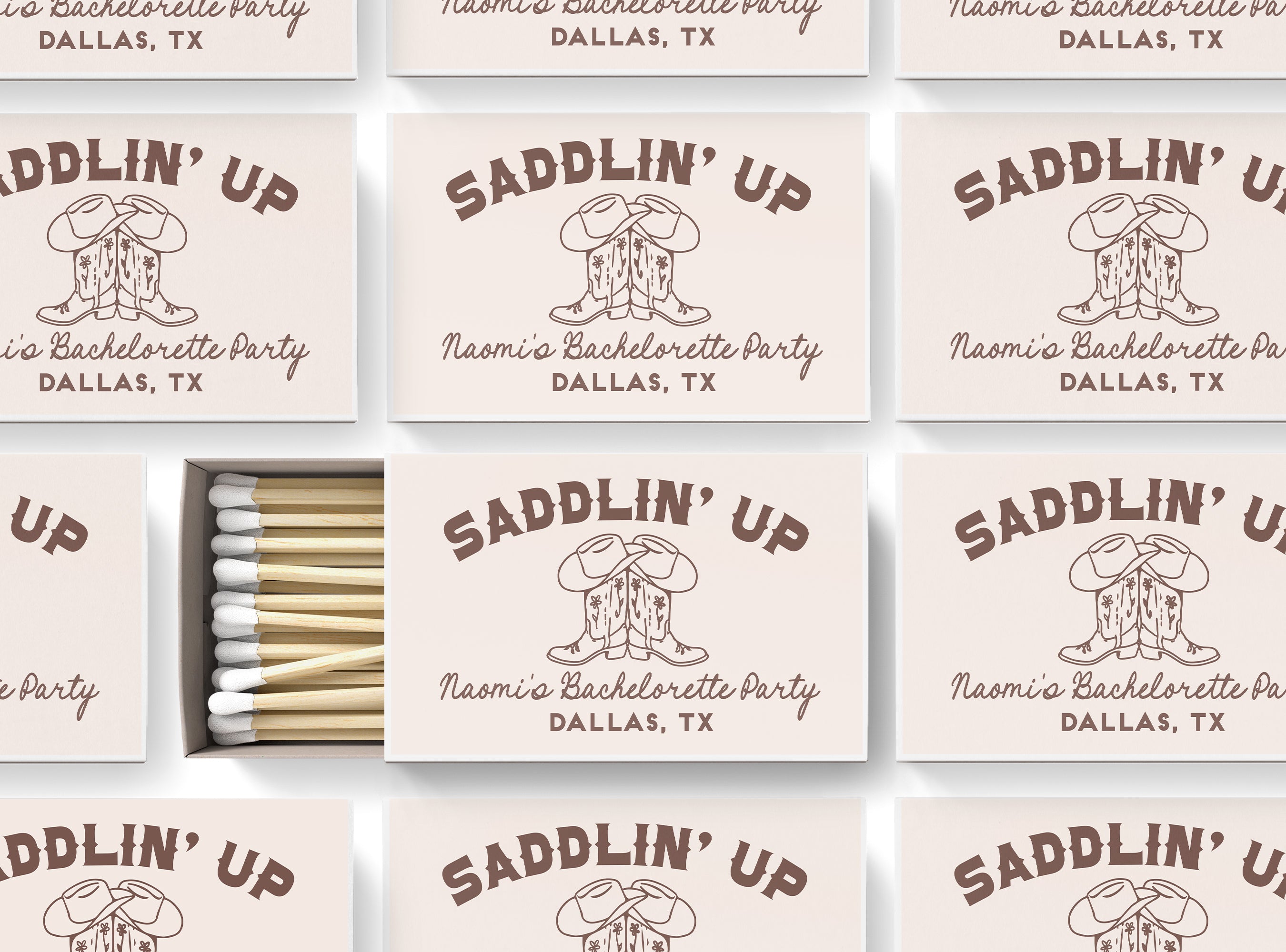 Matches – Custom Text – Western