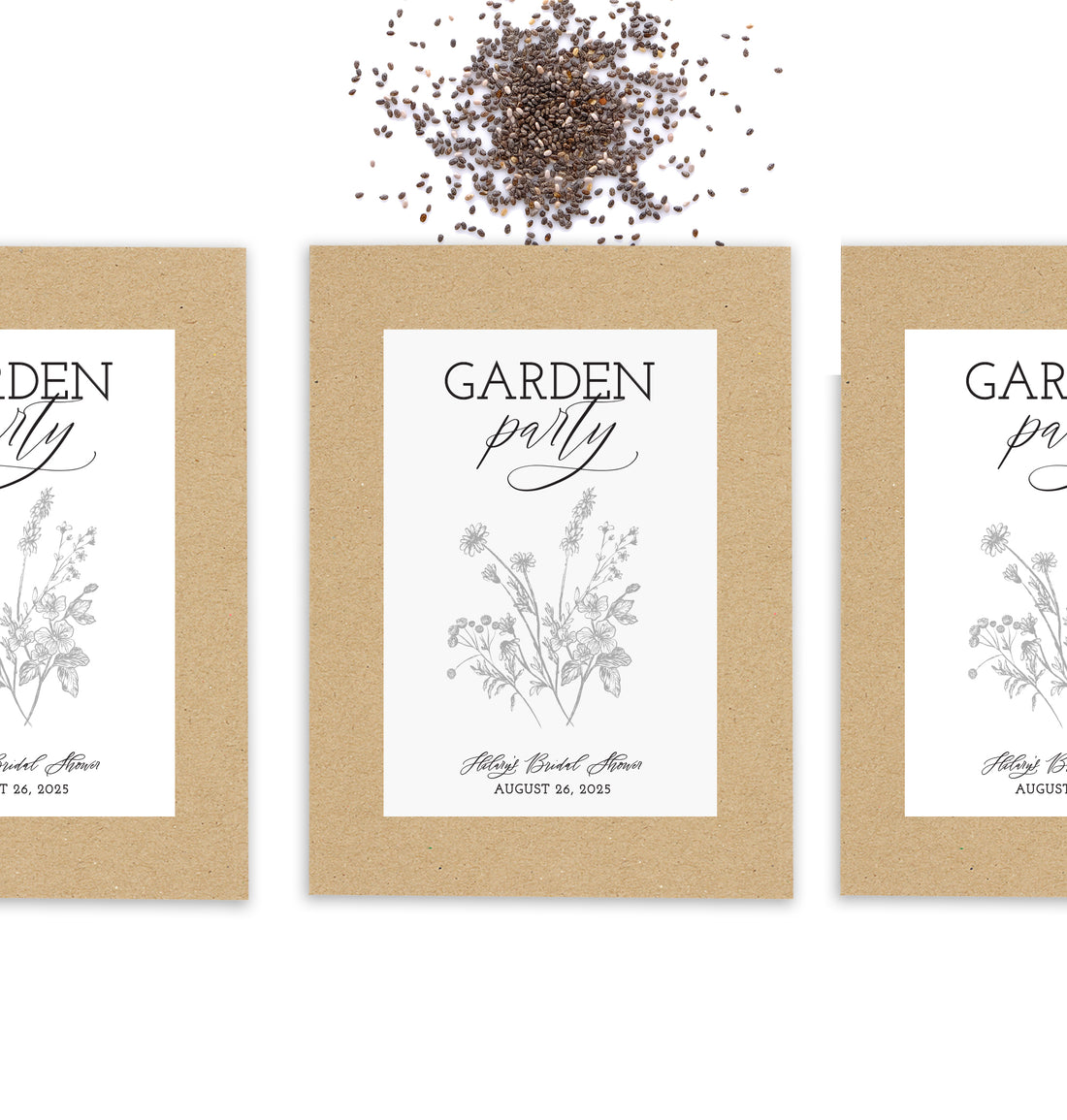 Seed Packets – Garden Party Etched