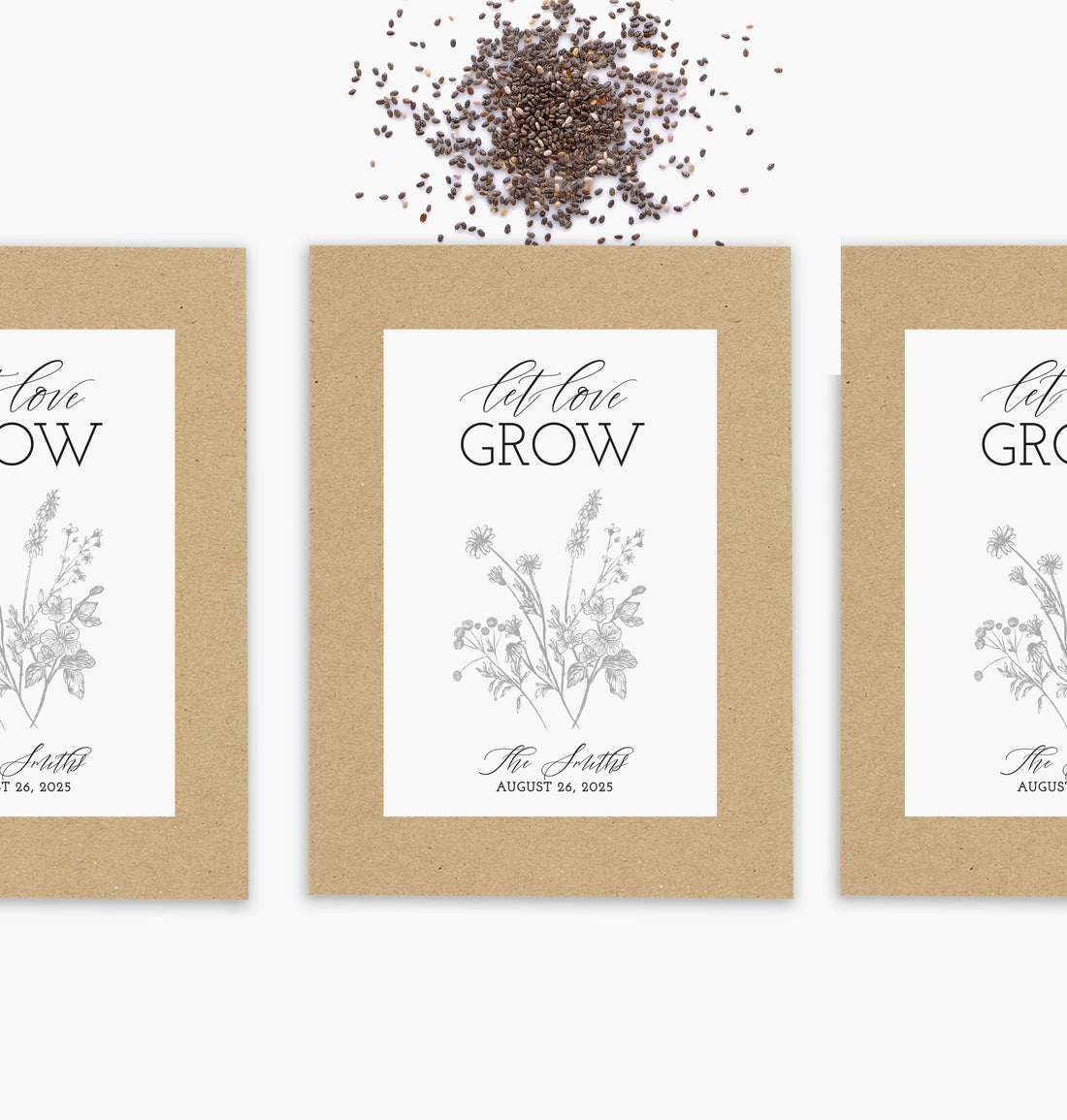 Seed Packets – Let Love Grow Etched