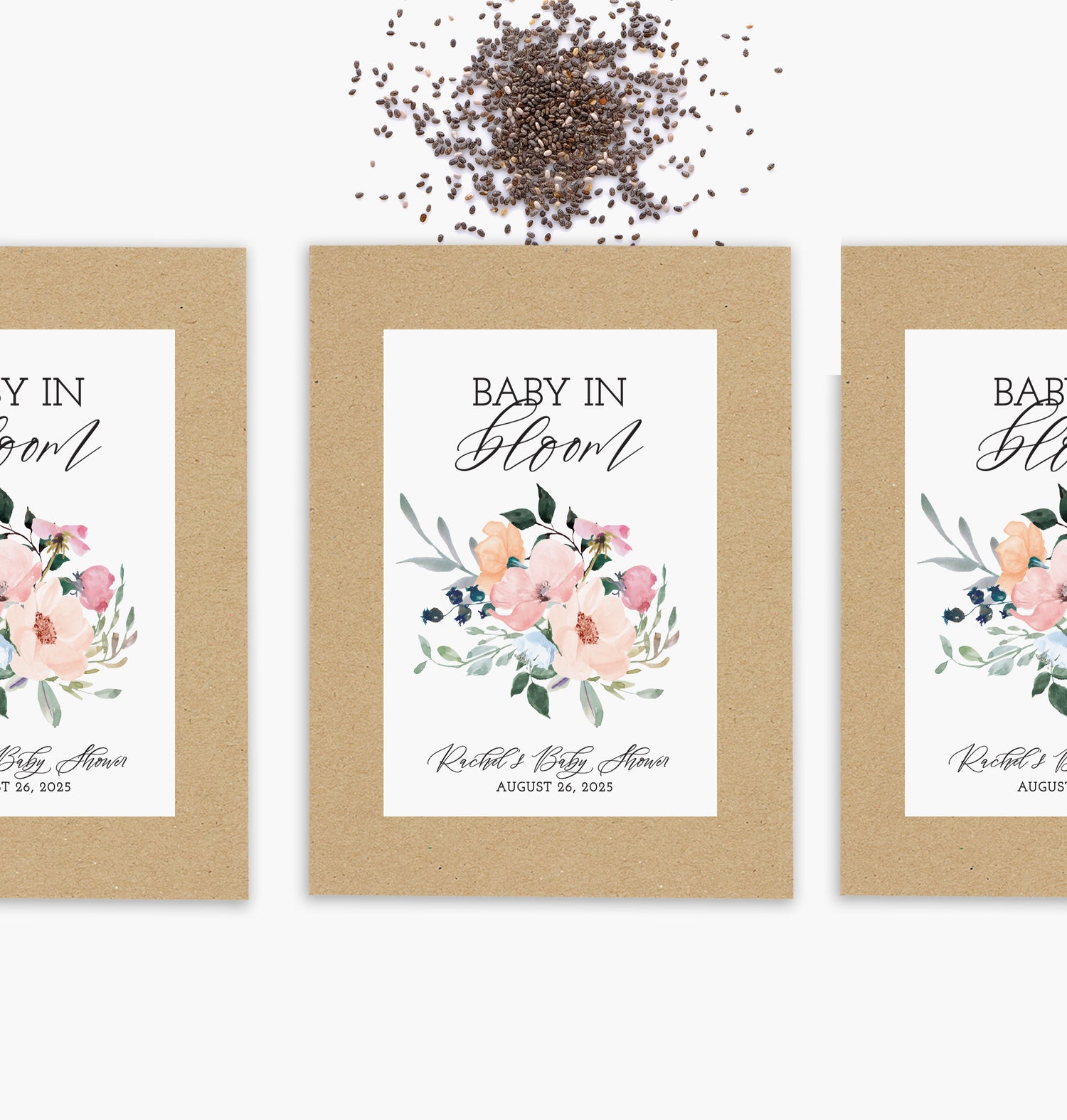 flower seed shower favors Baby Shower Favors
