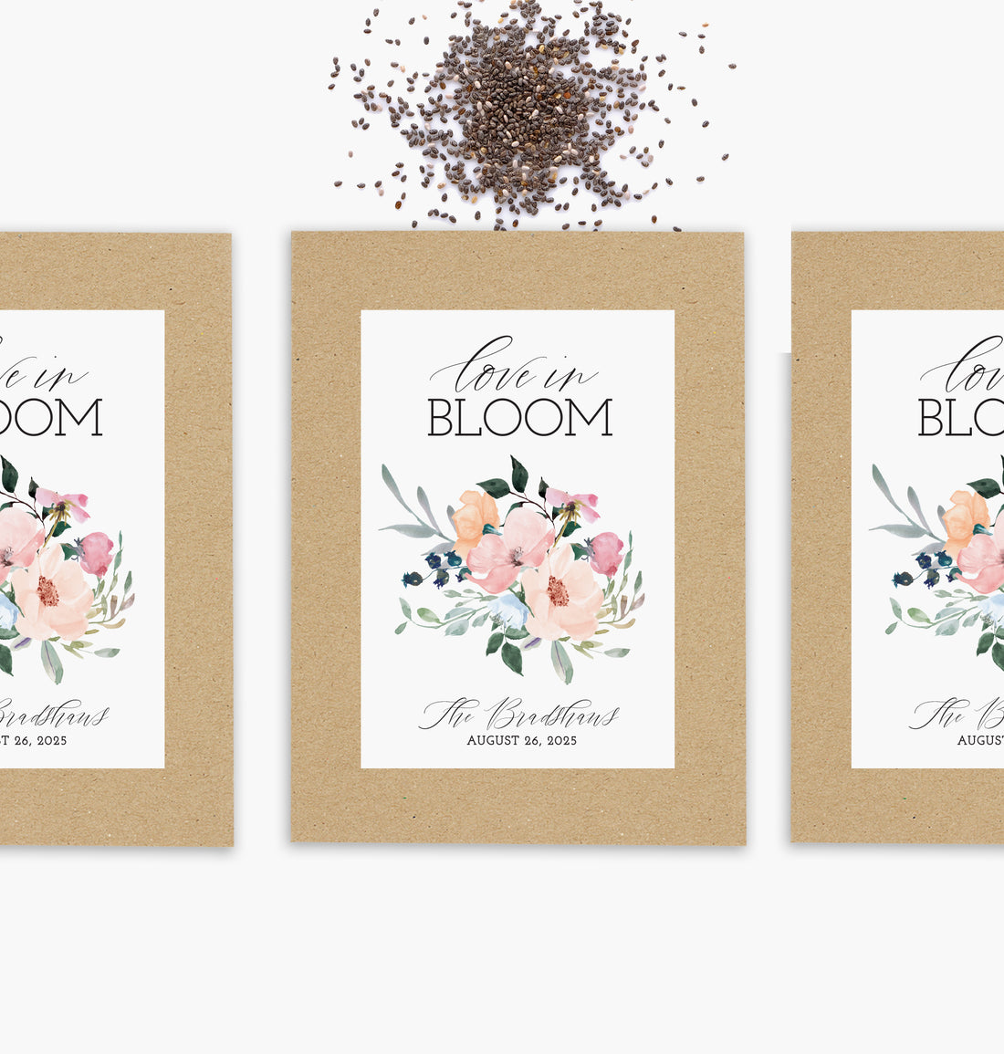 Seed Packets – Love In Bloom Watercolor
