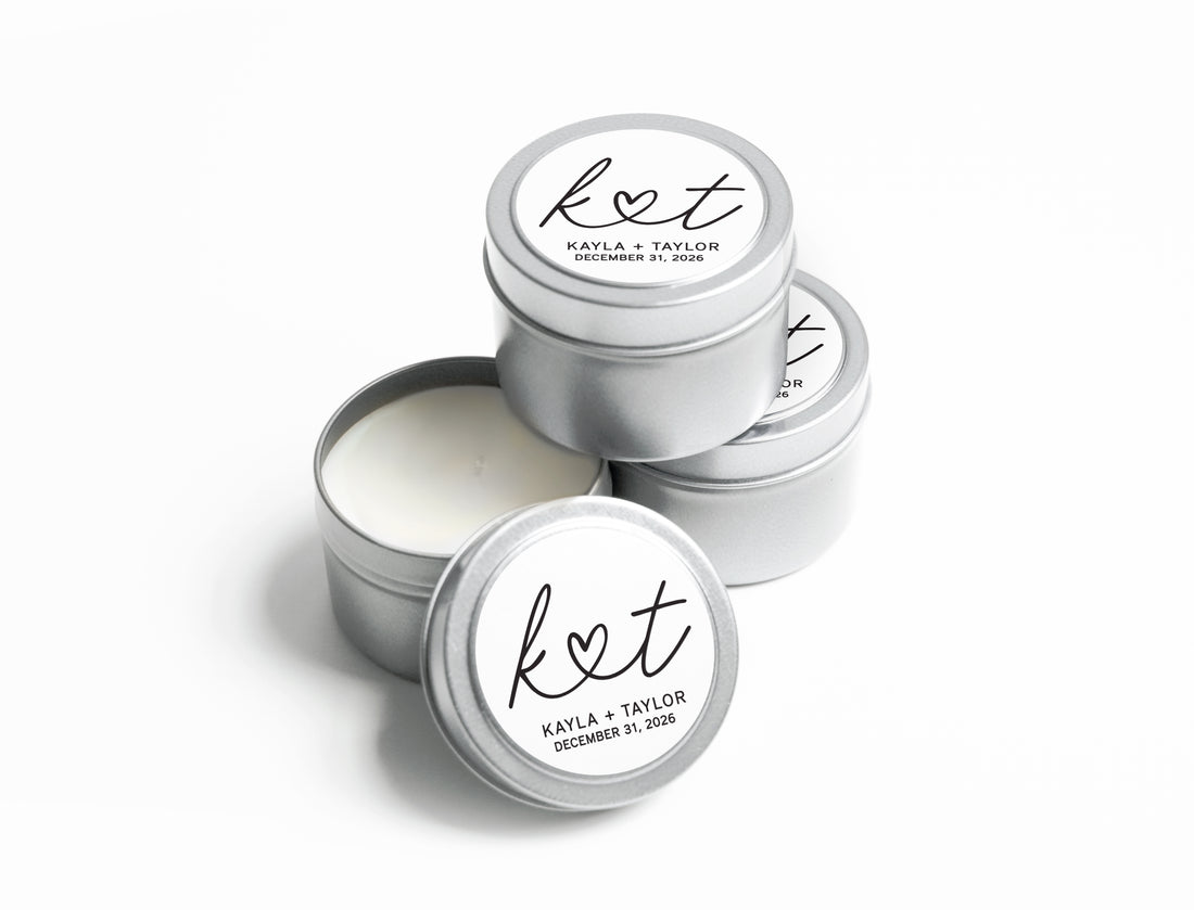 Candles – Heart Initials