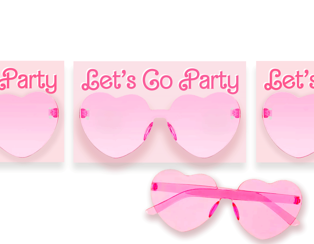 Sunglasses – Heart Pink On Pink