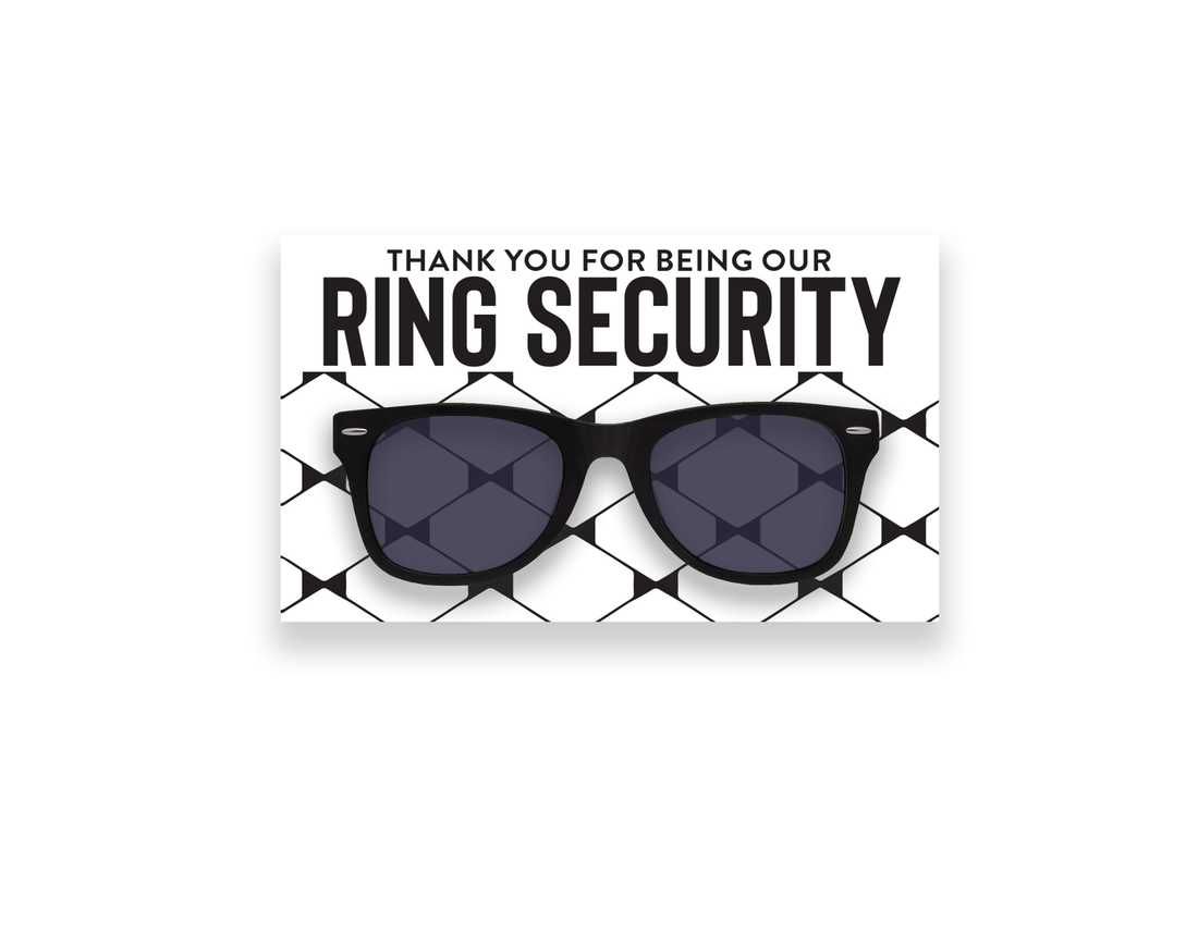Sunglasses – Thank You Ring Security