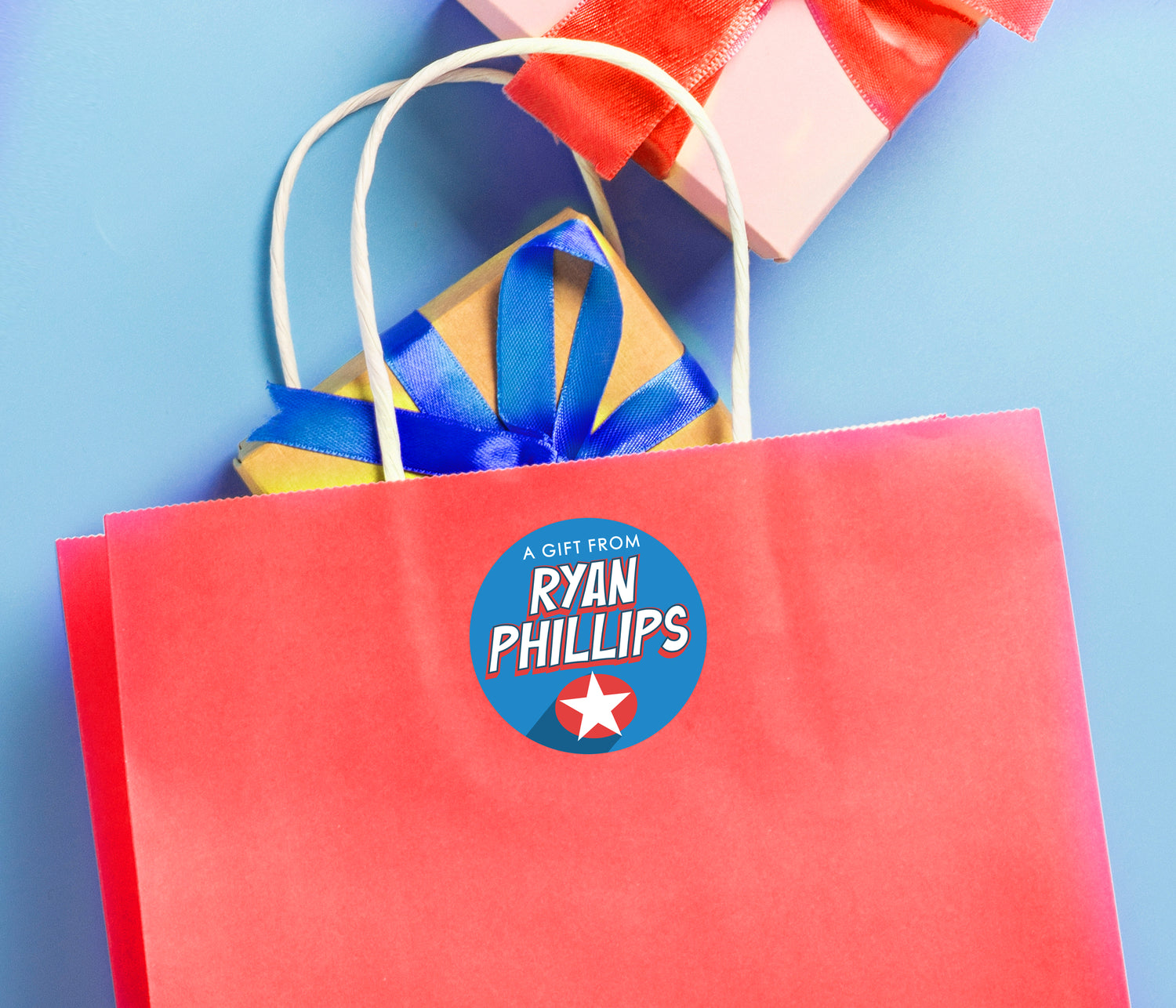 Super Power Party Stickers Favor Labels Modern Favors super-power-party-stickers-favor-labels-modern-favors