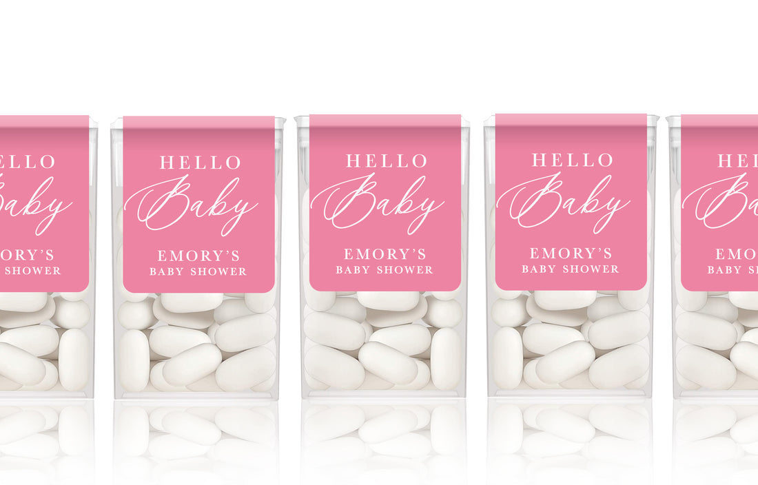 Tic-Tac Labels – Hello Baby