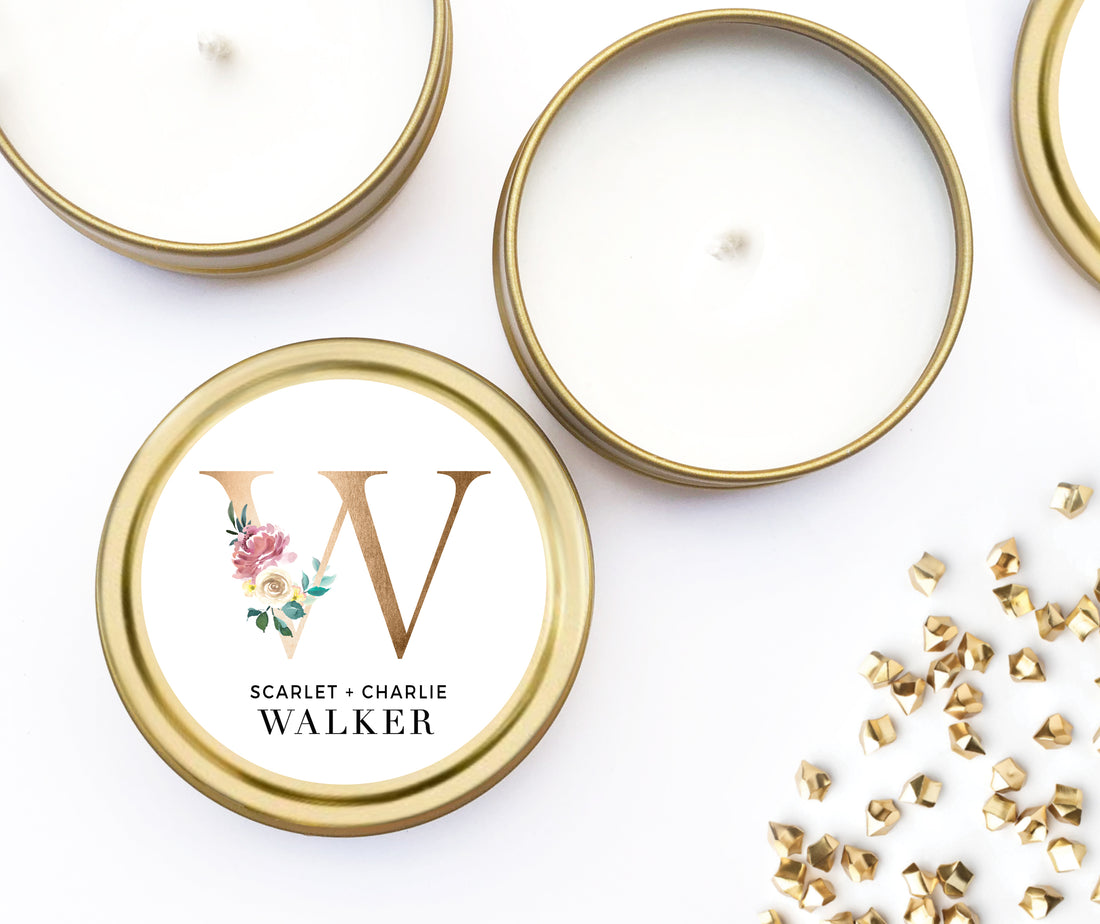 Candles – Alphabet Wedding