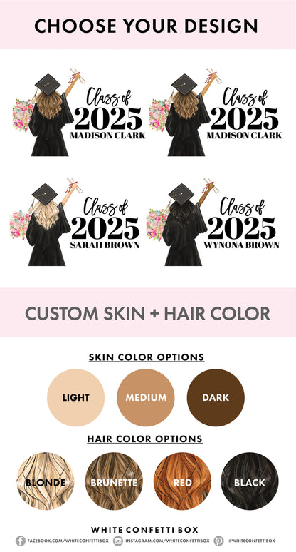 Champagne Labels – Graduation Girl