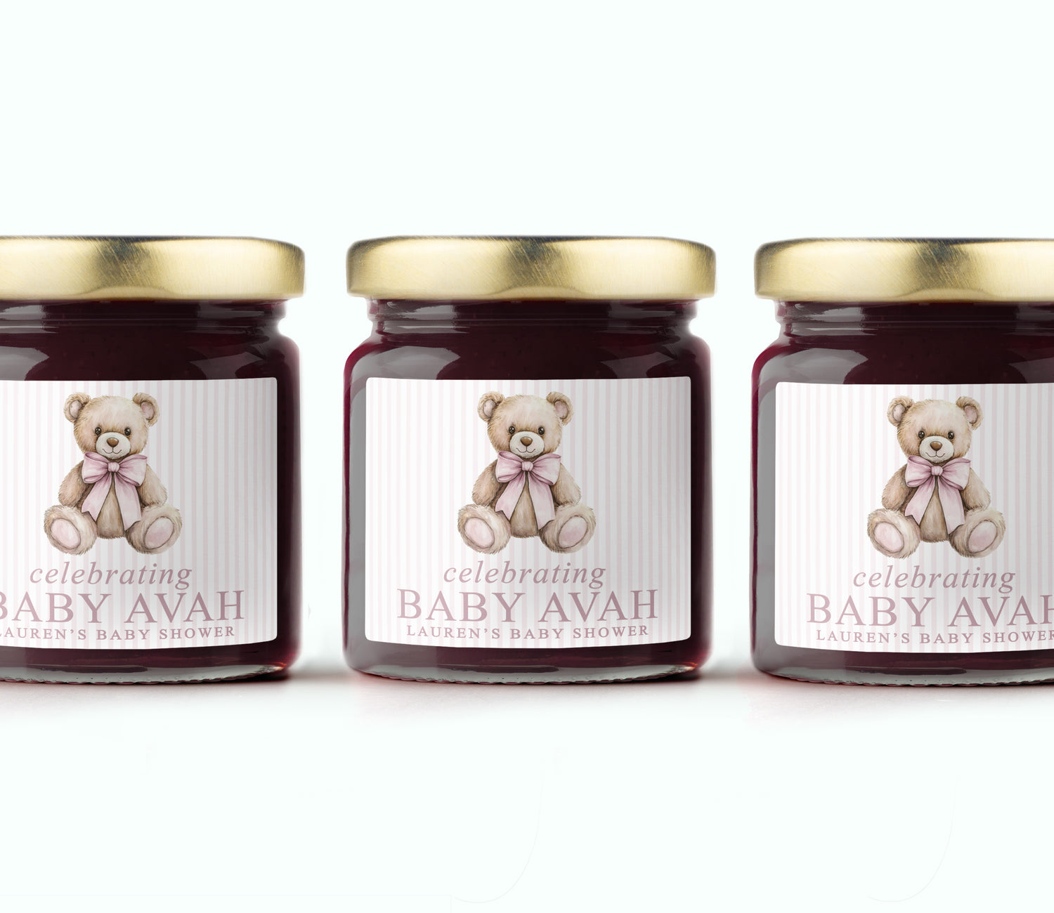 Blueberry Jam - Elegant Bear - Pink
