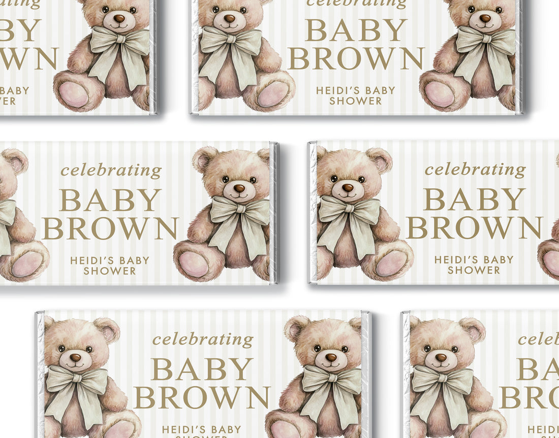 Chocolate Bars – Elegant Bear - Beige
