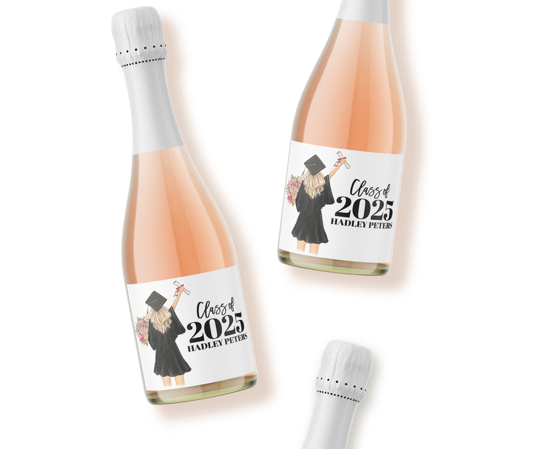 Champagne Labels – Graduation Girl