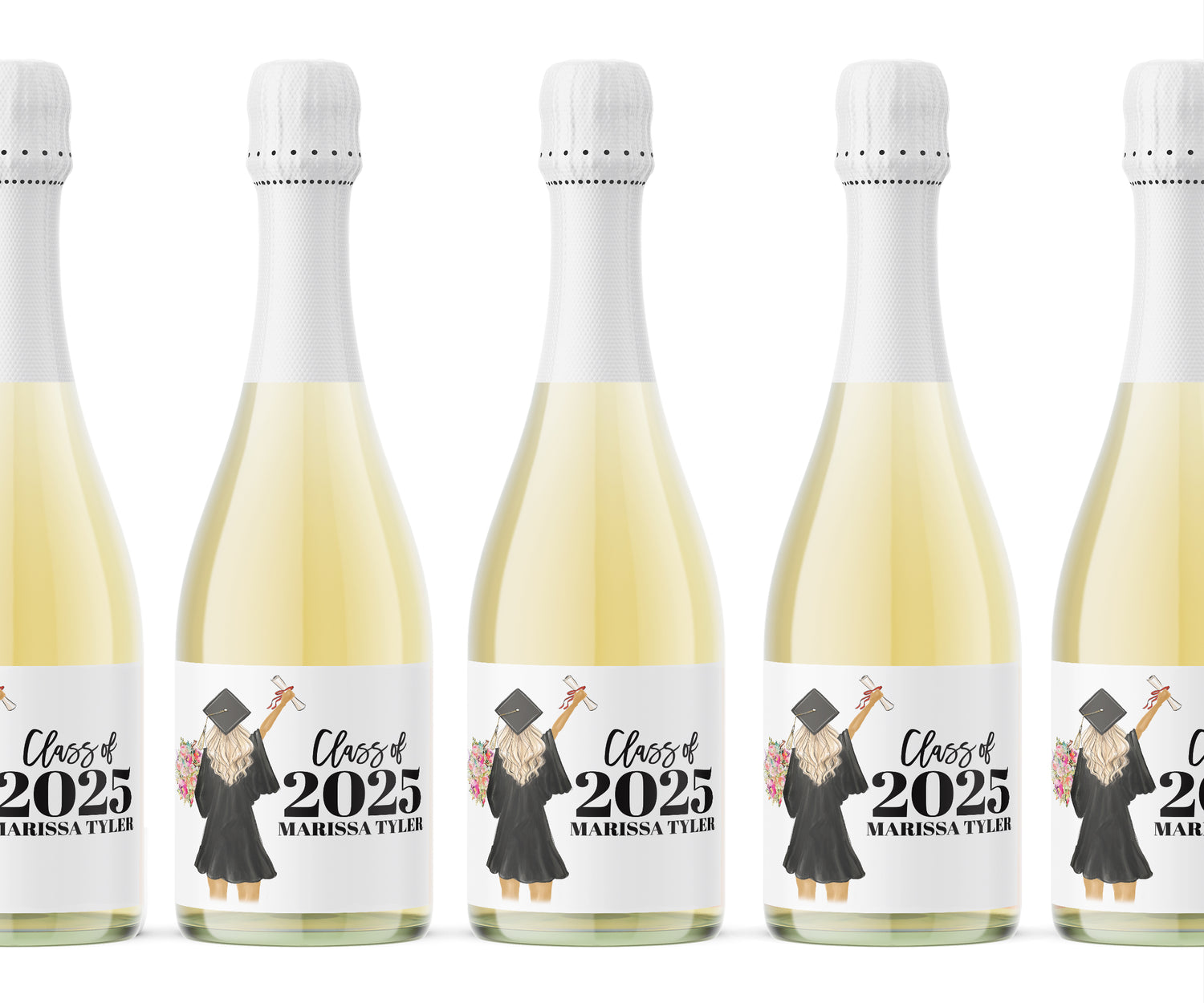 Champagne Labels – Graduation Girl