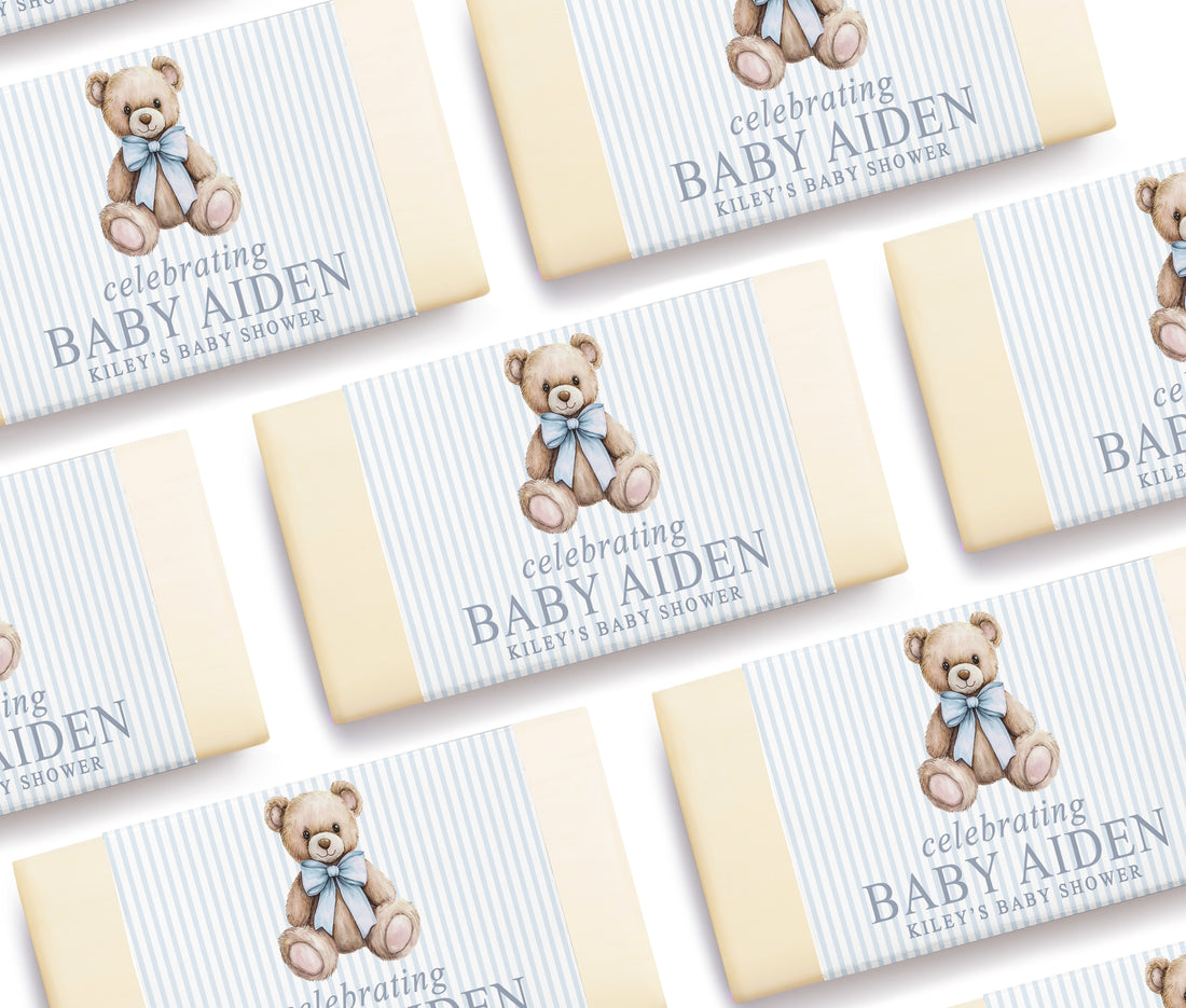 Soap Favor - Elegant Bear - Blue