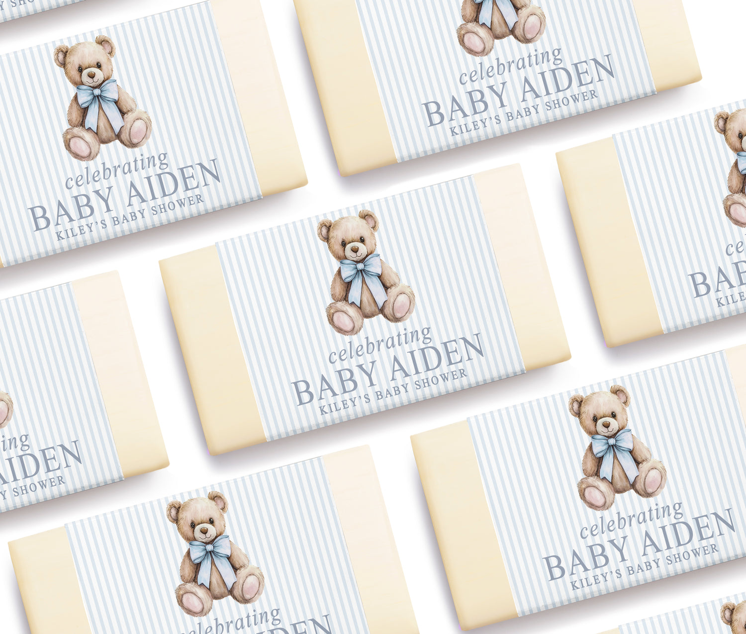 Soap Favor - Elegant Bear - Blue