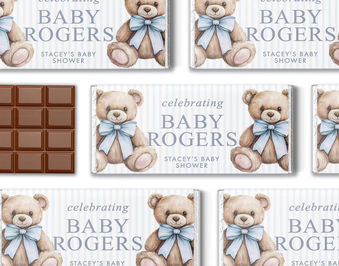 Chocolate Bars – Elegant Bear - Blue