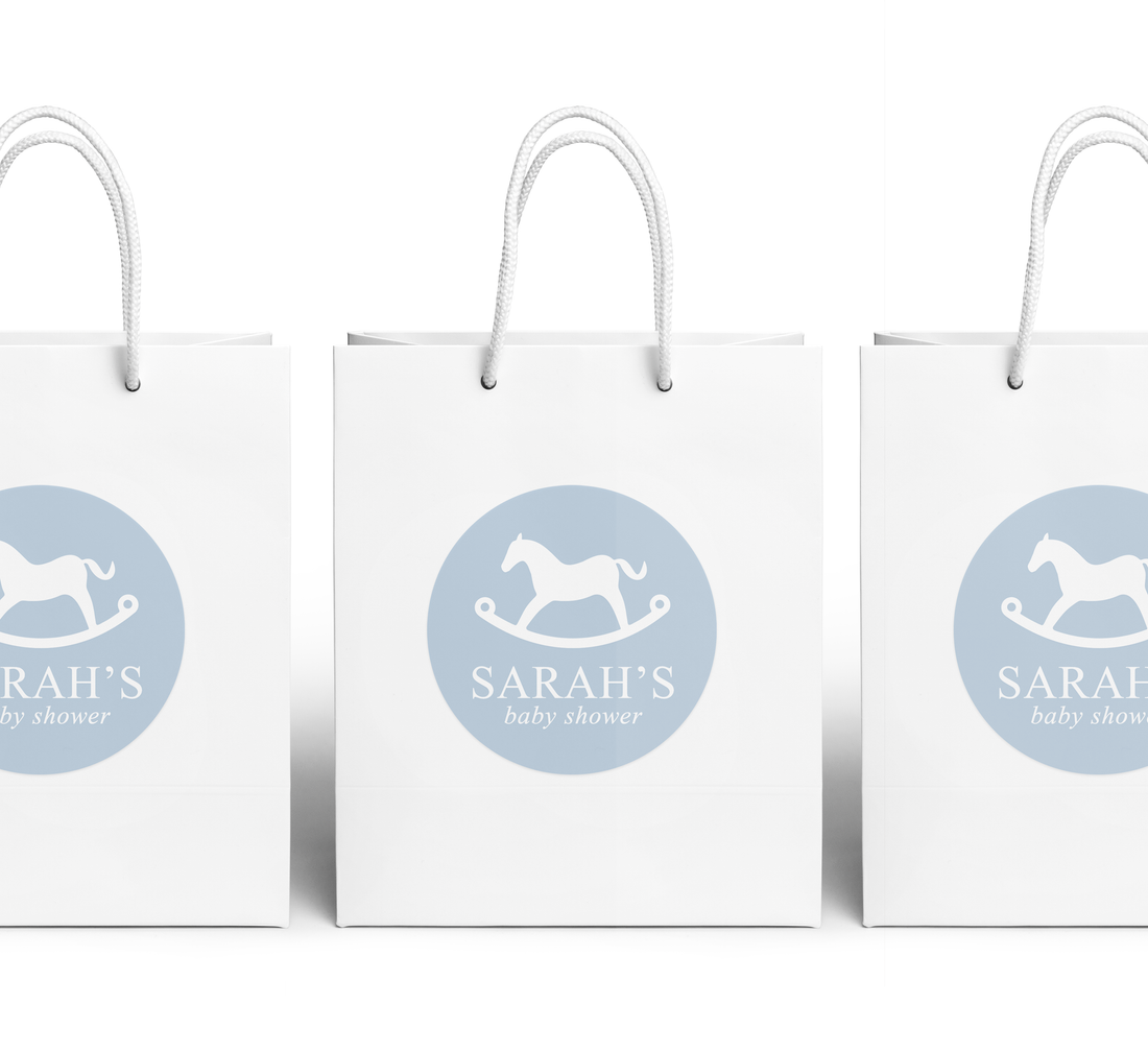 Gift Bag – Rocking Horse - Blue