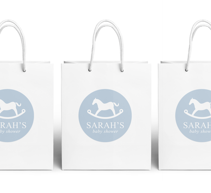 Gift Bag – Rocking Horse - Blue