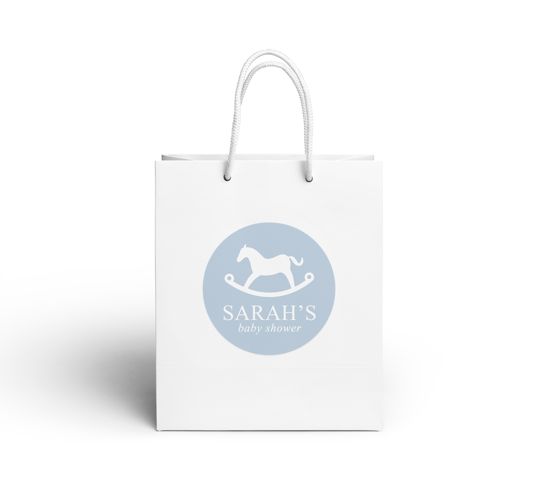Gift Bag – Rocking Horse - Blue