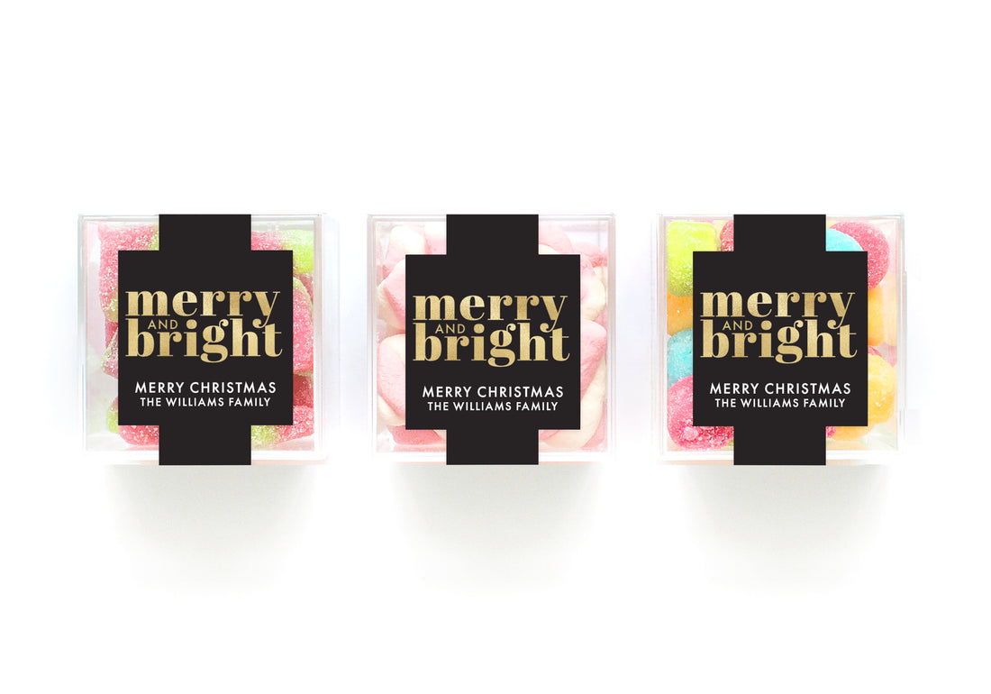 Clear Cubes – Black Merry + Bright