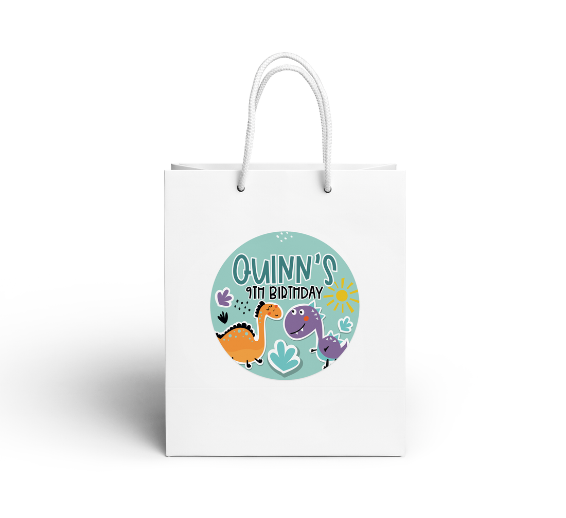 Gift Bag – Purple Dino