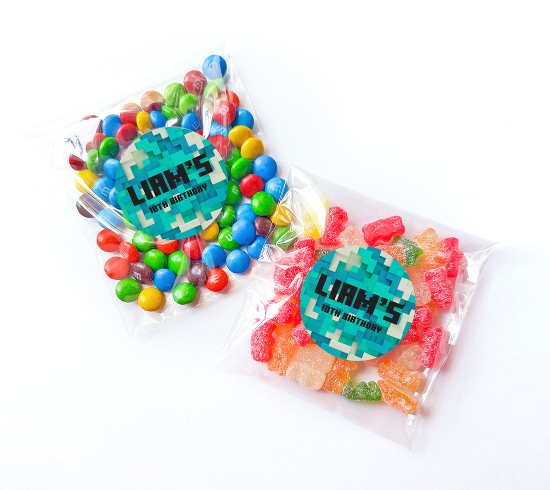 Favor Bags – Game Blocks