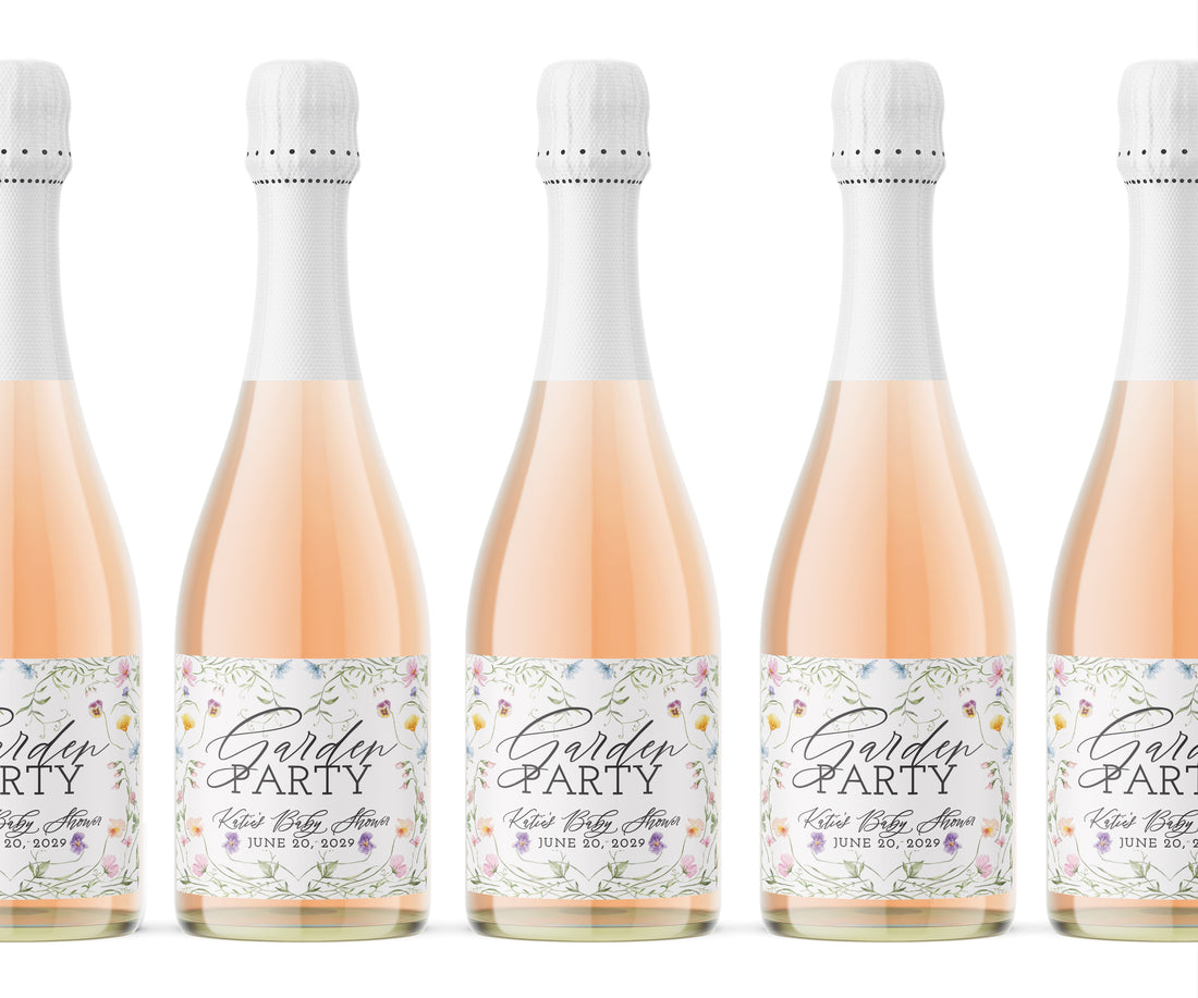 Champagne Labels – Garden Party