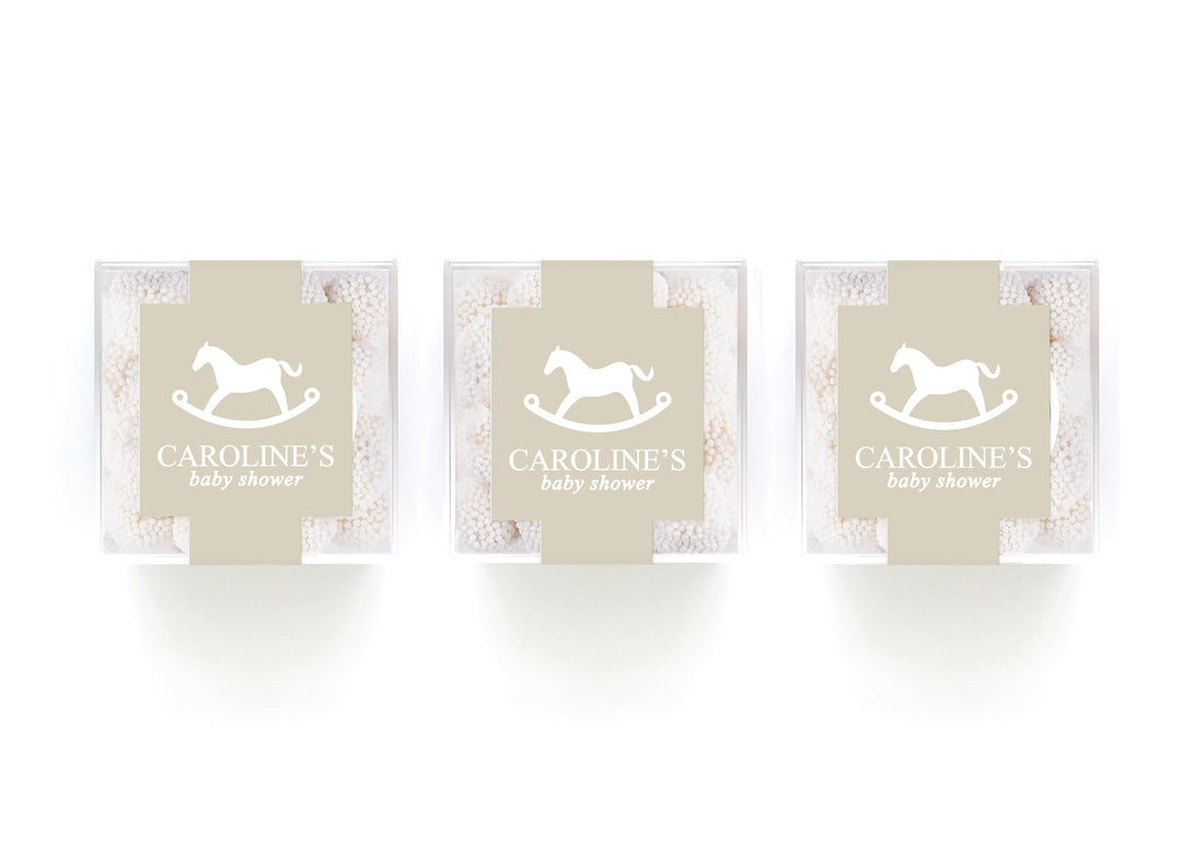 Clear Cubes – Rocking Horse  - Beige