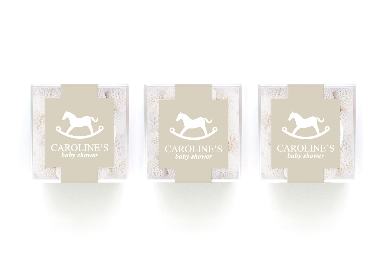 Clear Cubes – Rocking Horse  - Beige