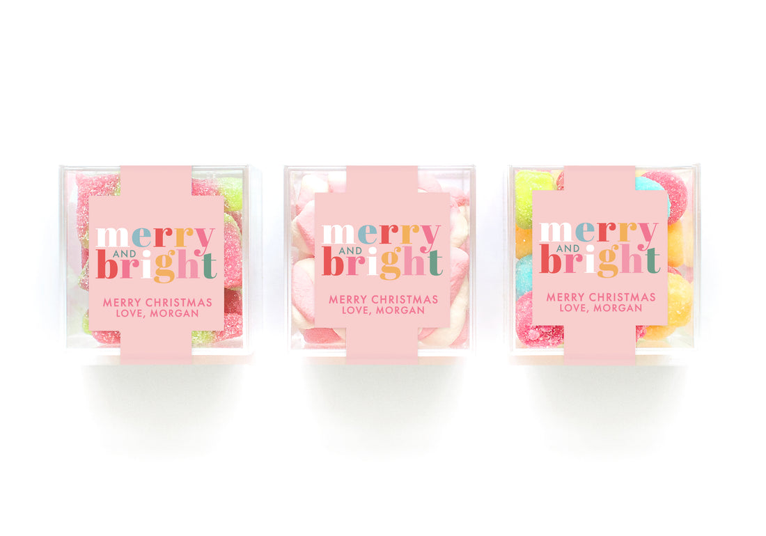 Clear Cubes – Colorful Merry + Bright