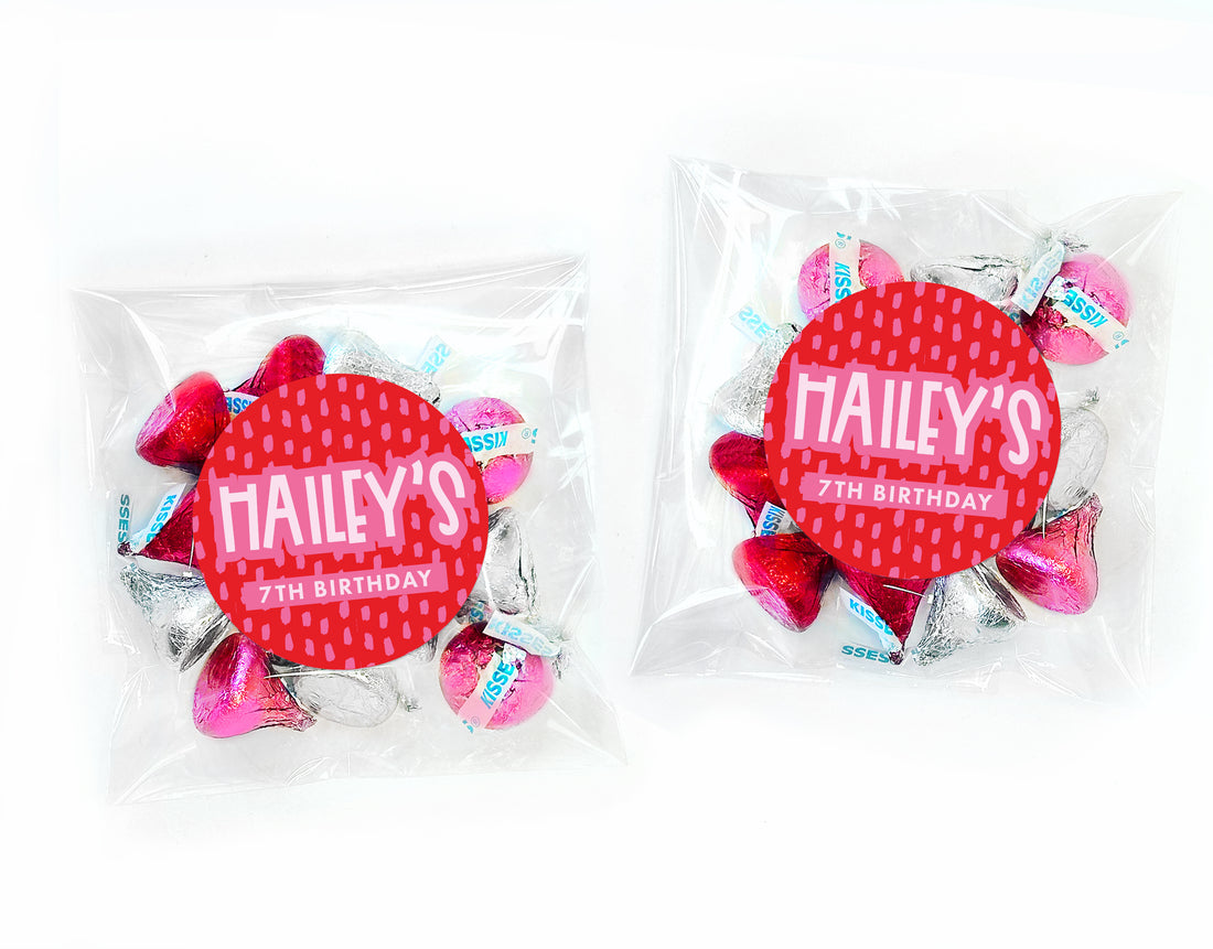 Favor Bags – Pink & Red