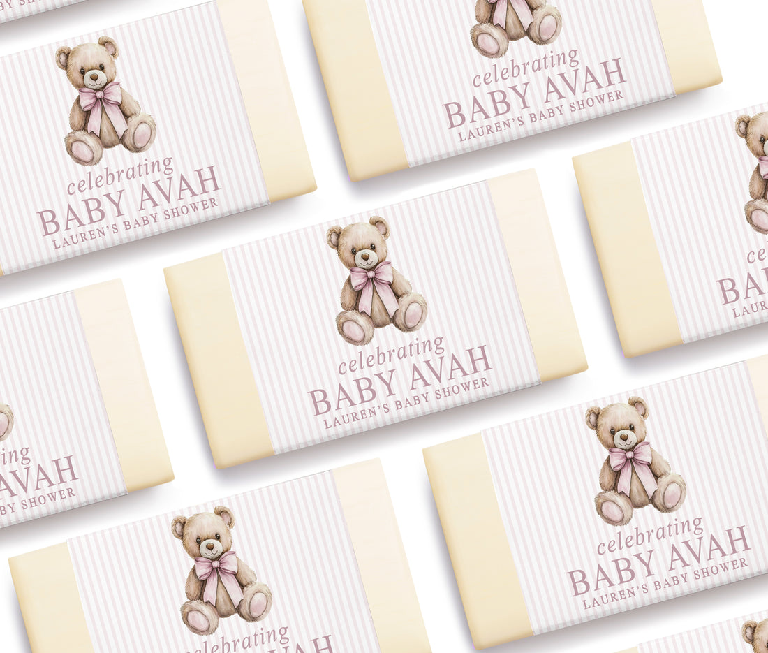 Soap Favor - Elegant Bear - Pink